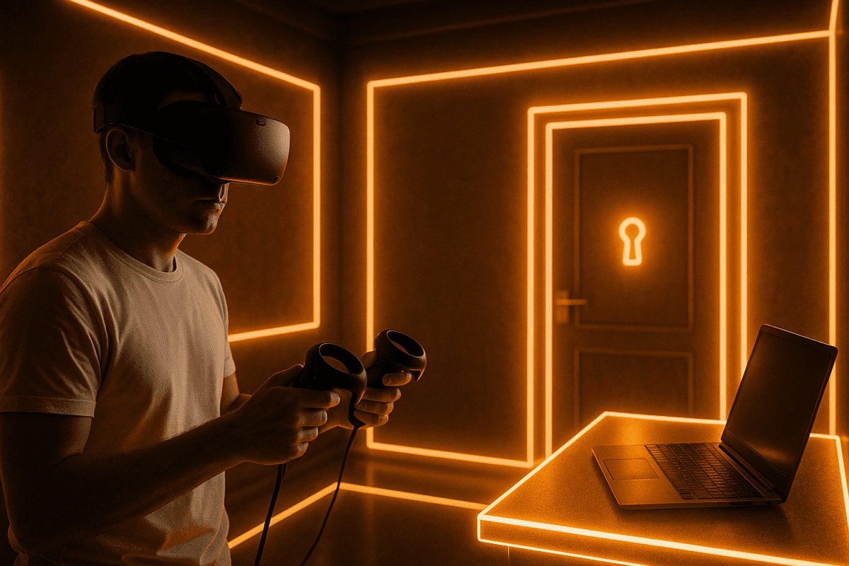 اتاق فرار برنامه‌نویسی واقعیت مجازی