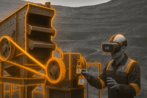 شبیهساز VR تعویض تسمه صنعتی